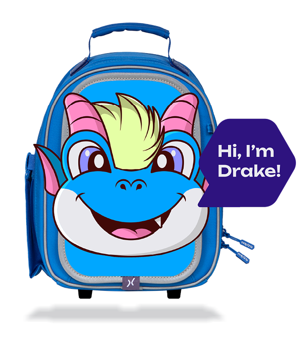 Child with backpack