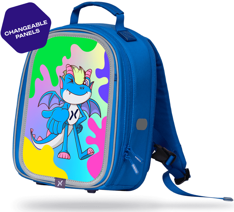 Child with backpack